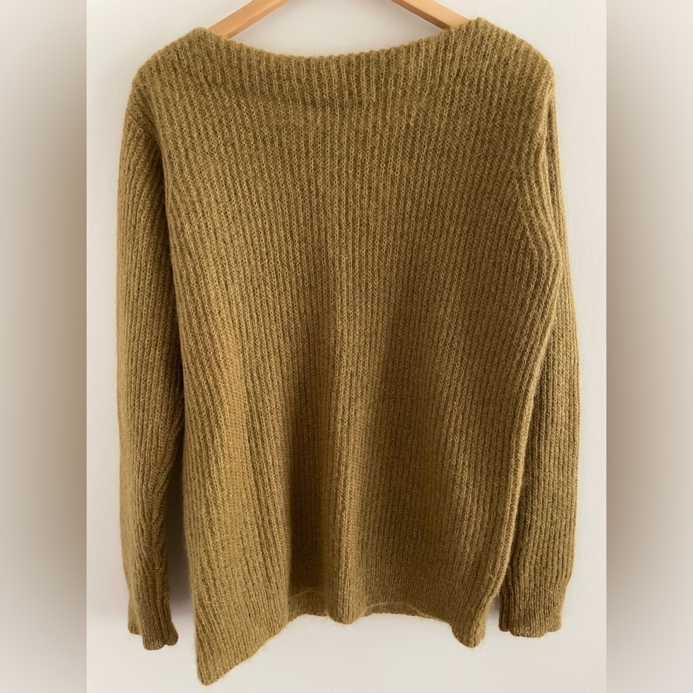 Alexander Wang Oversized Mohair Sweater, Mustard Yellow, XS - Picture 3 of 6